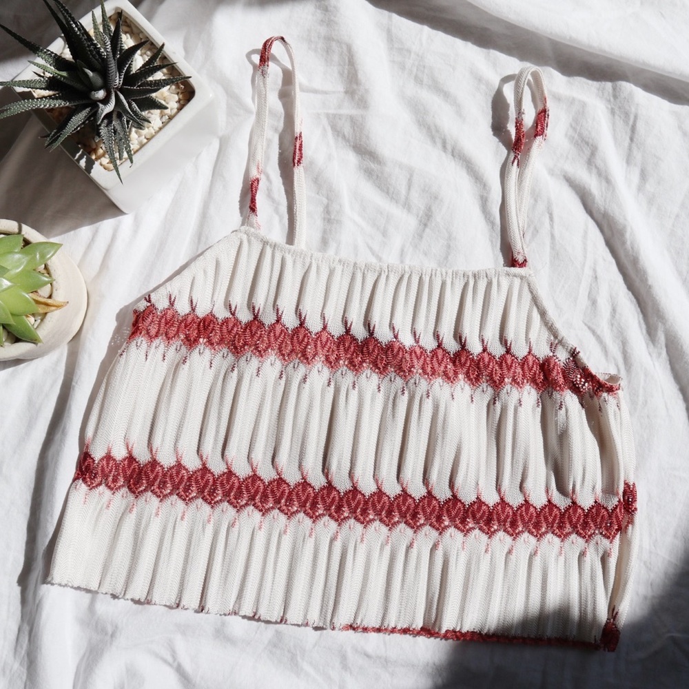 ZARA Striped Crop Top